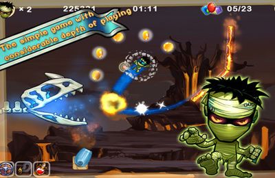 Gameplay screenshots of the Swing Heroes for iPad, iPhone or iPod.