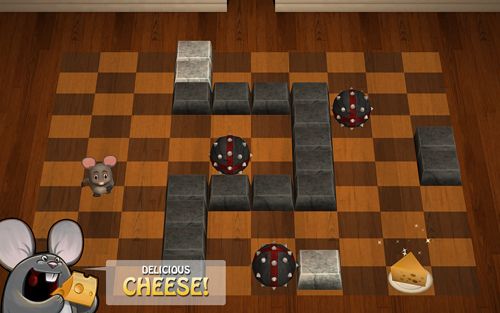 Gameplay screenshots of the Swipe the chees for iPad, iPhone or iPod.