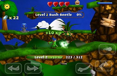 Gameplay screenshots of the Swordigo for iPad, iPhone or iPod.