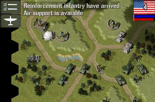 Gameplay screenshots of the Tank battle: 1944 for iPad, iPhone or iPod.