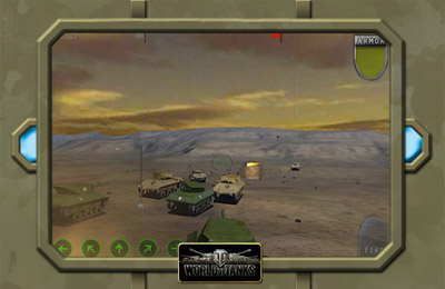 Gameplay screenshots of the Tank Battle - World of Tanks for iPad, iPhone or iPod.