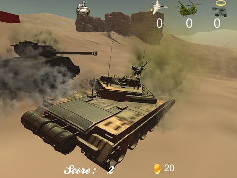 Gameplay screenshots of the Tank titans for iPad, iPhone or iPod.