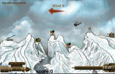 Gameplay screenshots of the Tank Wars 2 for iPad, iPhone or iPod.