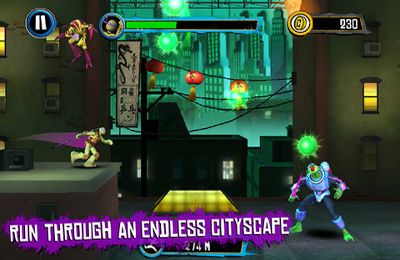 Free Teenage Mutant Ninja Turtles: Rooftop Run - download for iPhone, iPad and iPod.