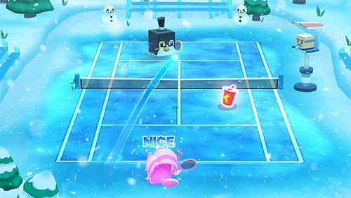 Gameplay screenshots of the Tennis bits for iPad, iPhone or iPod.