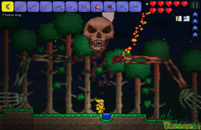 Gameplay screenshots of the Terraria for iPad, iPhone or iPod.