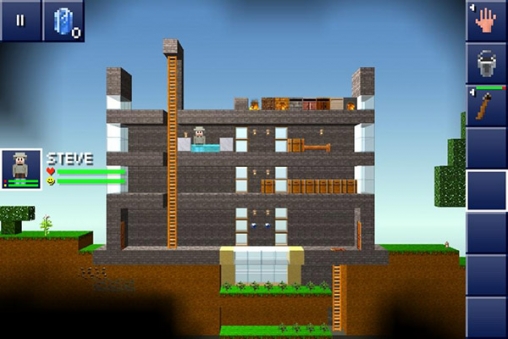 Gameplay screenshots of the The blockheads for iPad, iPhone or iPod.
