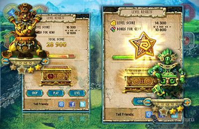 Gameplay screenshots of the The Treasures of Montezuma 3 for iPad, iPhone or iPod.