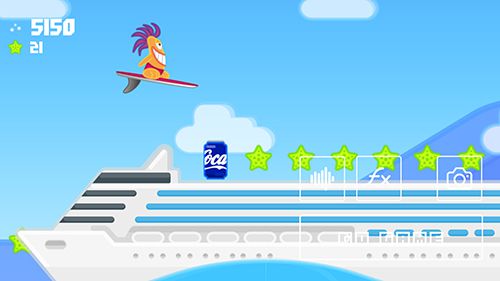 Gameplay screenshots of the The wave surf: Tap adventure for iPad, iPhone or iPod.