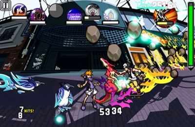 Gameplay screenshots of the The World Ends with You: Solo Remix for iPad, iPhone or iPod.