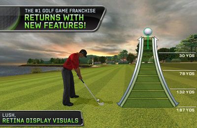 Gameplay screenshots of the Tiger Woods: PGA Tour 12 for iPad, iPhone or iPod.
