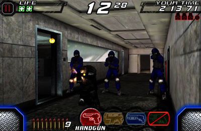 Gameplay screenshots of the Time Crisis 2nd Strike for iPad, iPhone or iPod.