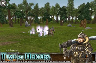 Gameplay screenshots of the Time of Heroes for iPad, iPhone or iPod.