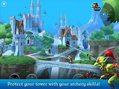 Gameplay screenshots of the Tiny archers for iPad, iPhone or iPod.