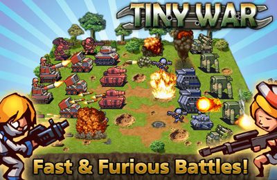 Gameplay screenshots of the Tiny War for iPad, iPhone or iPod.