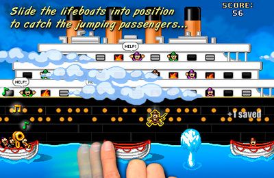 Gameplay screenshots of the Titanic Rescue for iPad, iPhone or iPod.