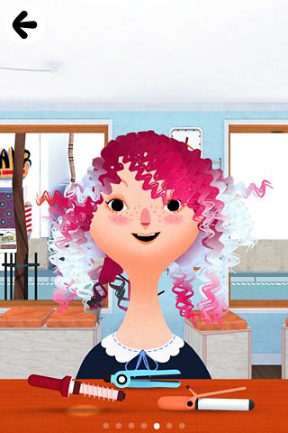 Gameplay screenshots of the Toca: Hair salon 2 for iPad, iPhone or iPod.
