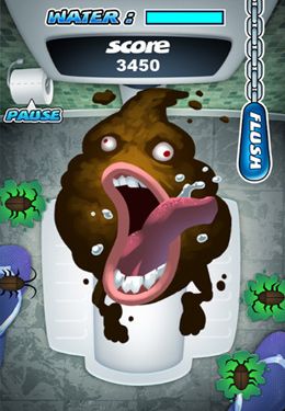 Gameplay screenshots of the Toilet Flush Adventure for iPad, iPhone or iPod.