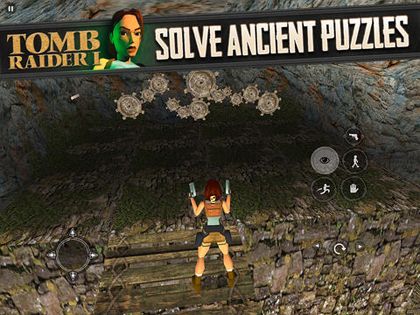 Gameplay screenshots of the Tomb Raider for iPad, iPhone or iPod.