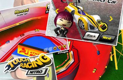 Gameplay screenshots of the Touch Racing Nitro – Ghost Challenge! for iPad, iPhone or iPod.