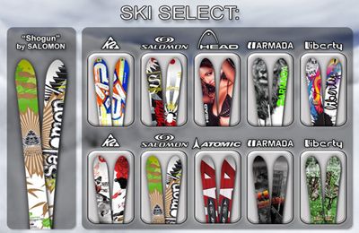 Gameplay screenshots of the Touch Ski 3D for iPad, iPhone or iPod.