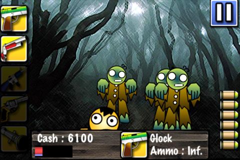 Gameplay screenshots of the Touch zombie for iPad, iPhone or iPod.