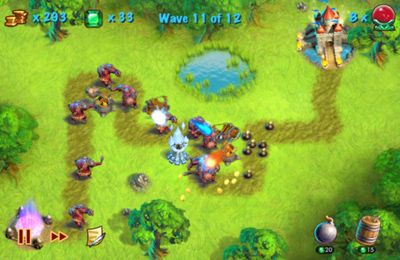 Gameplay screenshots of the Towers N' Trolls for iPad, iPhone or iPod.