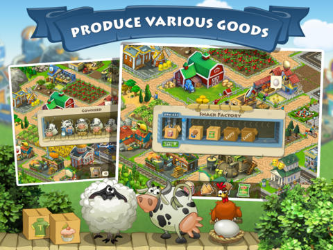 Gameplay screenshots of the Township for iPad, iPhone or iPod.
