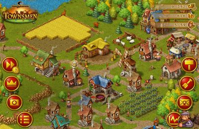 Gameplay screenshots of the Townsmen Premium for iPad, iPhone or iPod.