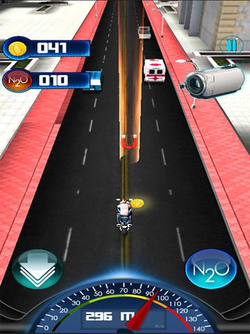 Gameplay screenshots of the Traffic death moto 2015 for iPad, iPhone or iPod.