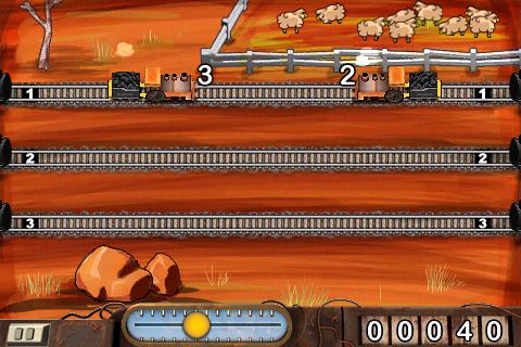 Gameplay screenshots of the Train conductor for iPad, iPhone or iPod.