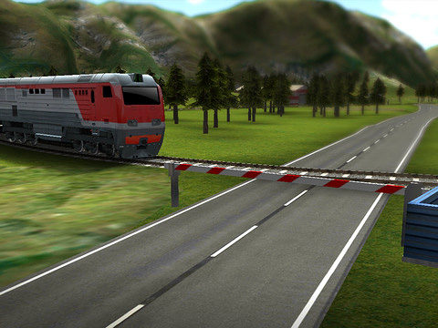 Gameplay screenshots of the Train ride 3D for iPad, iPhone or iPod.