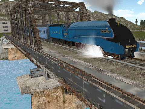 Gameplay screenshots of the Train sim for iPad, iPhone or iPod.