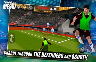 Gameplay screenshots of the Training with Messi – Official Lionel Messi Game for iPad, iPhone or iPod.