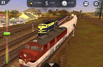 Gameplay screenshots of the Trainz Driver - train driving game and realistic railroad simulator for iPad, iPhone or iPod.