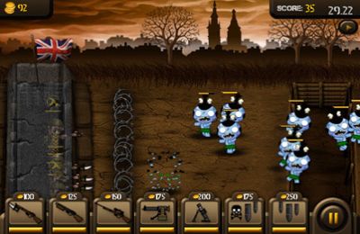 Gameplay screenshots of the Trenches for iPad, iPhone or iPod.