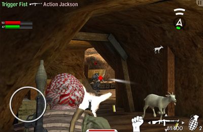 Gameplay screenshots of the Trigger Fist for iPad, iPhone or iPod.