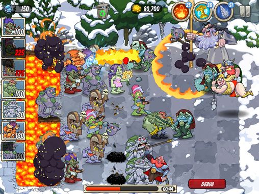 Gameplay screenshots of the Trolls vs. vikings for iPad, iPhone or iPod.