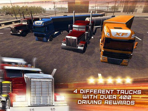 Gameplay screenshots of the Trucker simulator 3D for iPad, iPhone or iPod.