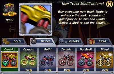 Gameplay screenshots of the Trucks and Skulls NITRO for iPad, iPhone or iPod.