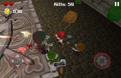 Gameplay screenshots of the Tsolias Vs Zombies 3D for iPad, iPhone or iPod.