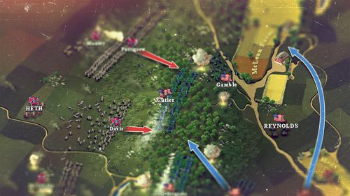 Gameplay screenshots of the Ultimate general: Gettysburg for iPad, iPhone or iPod.