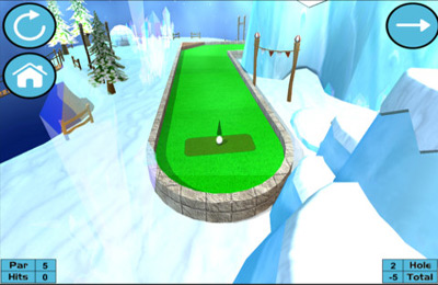 Gameplay screenshots of the Ultimate Mini Golf for iPad, iPhone or iPod.