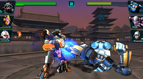 Gameplay screenshots of the Ultimate robot fighting for iPad, iPhone or iPod.