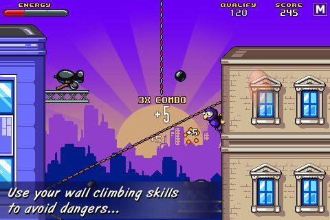 Gameplay screenshots of the Urban ninja for iPad, iPhone or iPod.