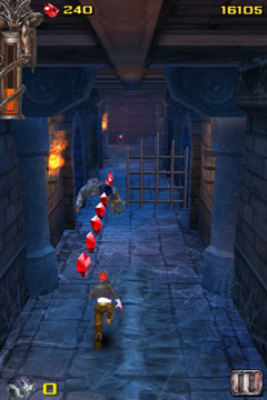 Gameplay screenshots of the Vampire Runner for iPad, iPhone or iPod.