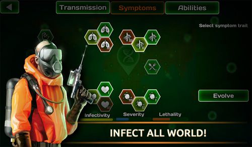 Gameplay screenshots of the Virus plague: Pandemic madness for iPad, iPhone or iPod.