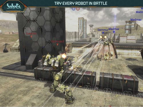 Gameplay screenshots of the Walking war robots for iPad, iPhone or iPod.
