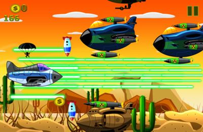 Gameplay screenshots of the War Sky Handler: Desert Air Clash-Pro for iPad, iPhone or iPod.