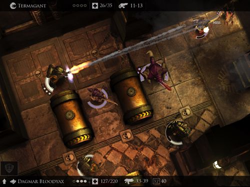 Gameplay screenshots of the Warhammer 40 000: Deathwatch. Tyranid invasion for iPad, iPhone or iPod.